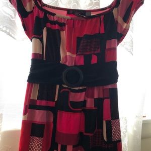 Bold colored sassy dress